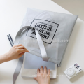 Fashion logo printed nylon mesh tote gift bag